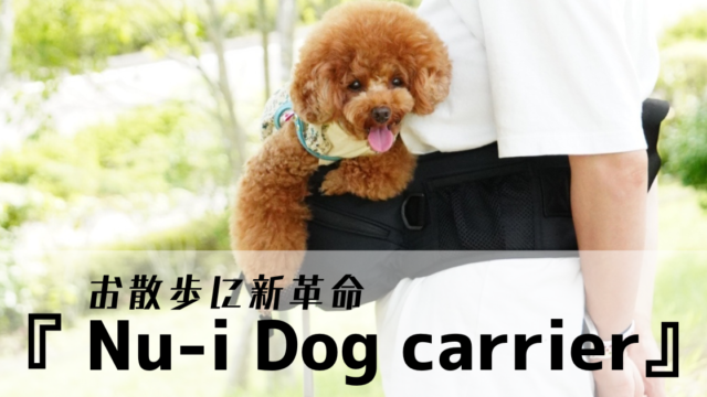 Nu-i Dog Carrier】わずか38分で完売の話題の商品をレビュー