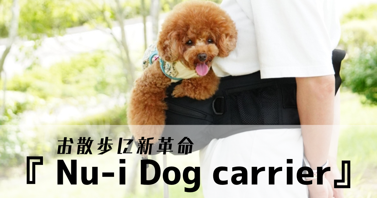 Nu-i Dog Carrier】わずか38分で完売の話題の商品をレビュー 